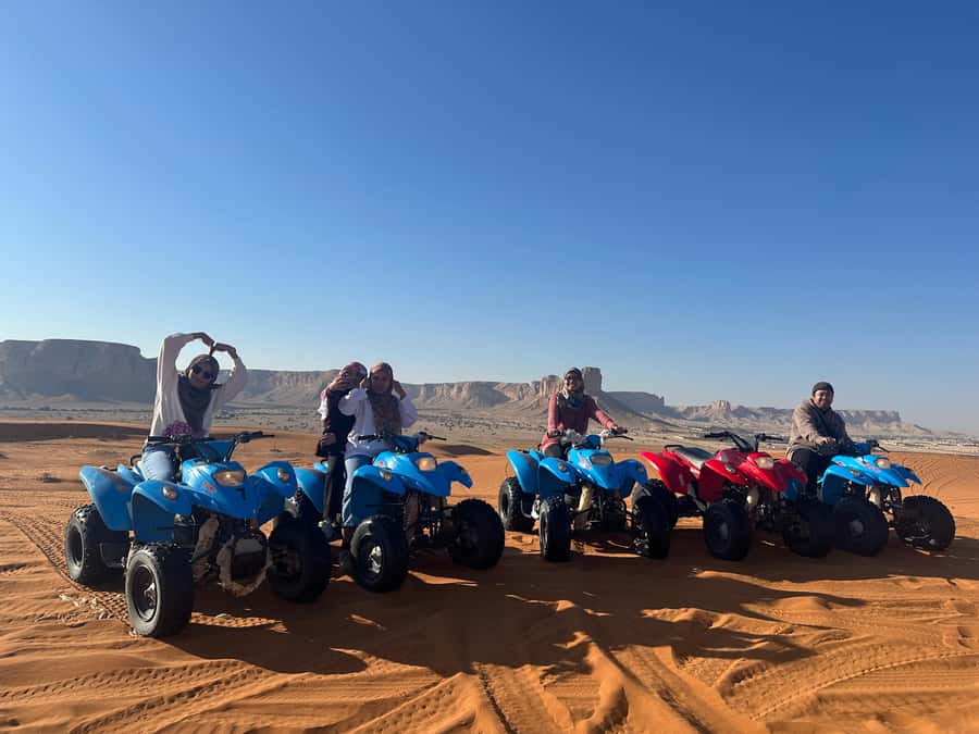 Red Sand: Dunes ATV, + Camel Ride + sandboarding - Quad biking across the soft red sand